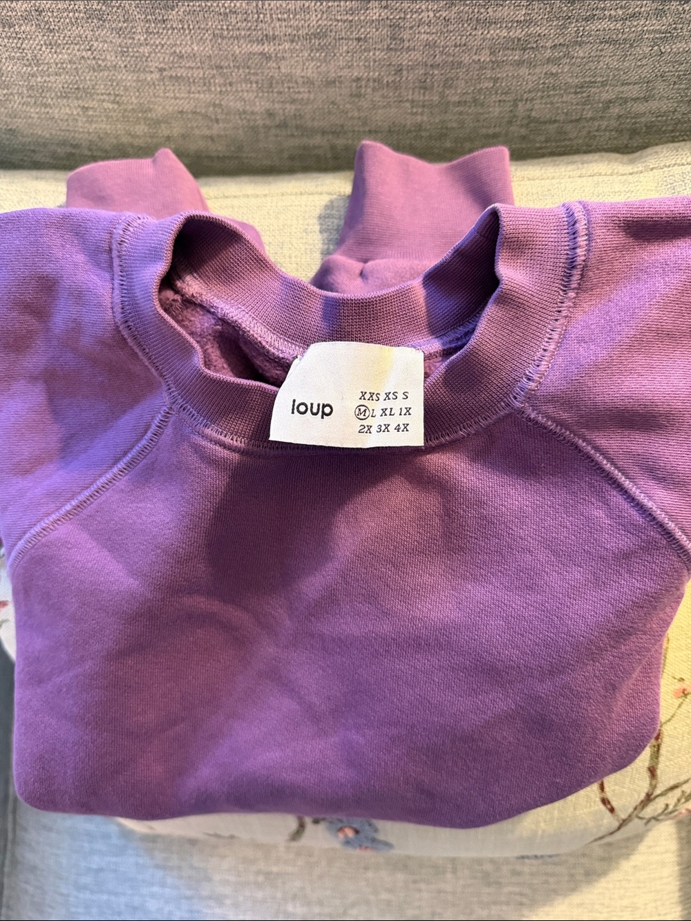 Loup Pullover Sweatshirt in Plum